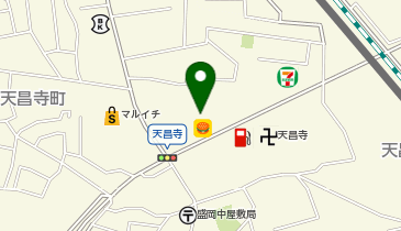 ホットワン 天昌寺店の地図画像