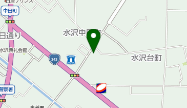 ホットワン 水沢店の地図画像