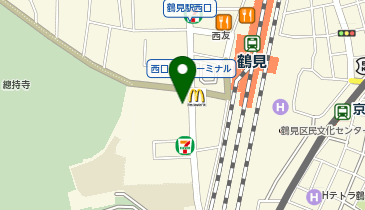 健ナビ薬樹薬局 鶴見の地図画像