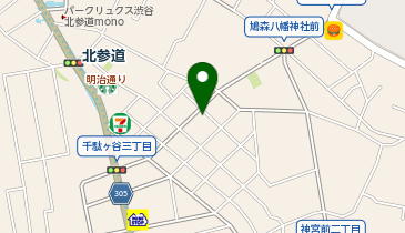 薬樹薬局 北参道の地図画像