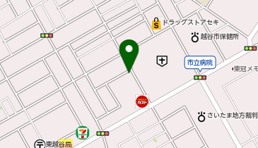 薬樹薬局 越谷2号店の地図画像