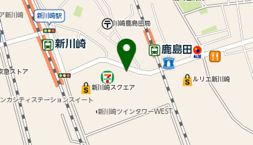 健ナビ薬樹薬局 パークタワー新川崎の地図画像
