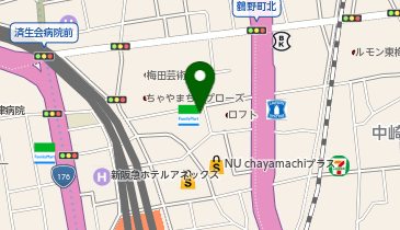 ガチャガチャの森 梅田茶屋町店の地図画像