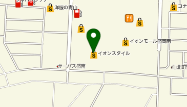ガチャガチャの森 イオンモール盛岡南店の地図画像