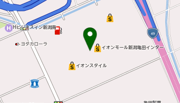 ガチャガチャの森 イオンモール新潟亀田インター店の地図画像