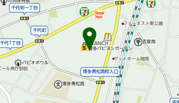 ガチャガチャの森 ブランチ博多 パピヨンガーデン店の地図画像