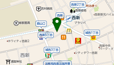ガチャガチャの森 西新店の地図画像