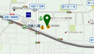ガチャガチャの森 リノアス八尾店の地図画像