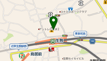 ガチャガチャの森 近鉄生駒店の地図画像