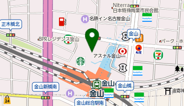 ガチャガチャの森 アスナル金山店の地図画像