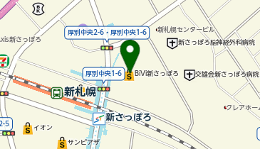 ガチャガチャの森 BiVi新さっぽろ店の地図画像