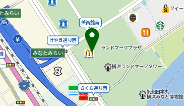 ガシャポンBAYSTOREランドマークプラザの地図画像