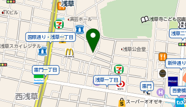 ガシャポンがちゃ処浅草店の地図画像