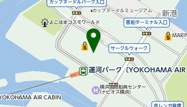 ガシャポンのデパート横浜ワールドポーターズ店の地図画像