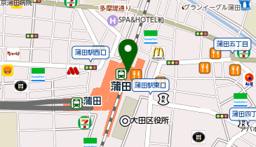 ガシャポン#C-plaグランデュオ蒲田の地図画像