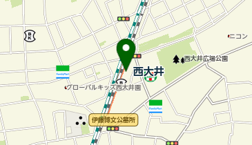 ガシャポンJR西大井駅改札内改札横の地図画像
