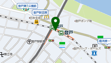ガシャポンJR登戸駅改札内NewDays横の地図画像