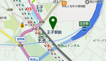 ガシャポンのデパート王子サンスクエア店の地図画像