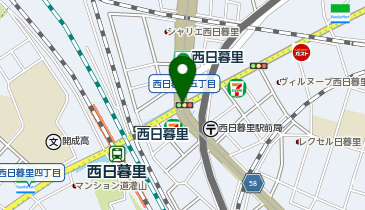 ガシャポンJR西日暮里駅改札外NewDays KIOSK前の地図画像