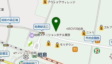 ガシャポンガシャタウン昭島の地図画像