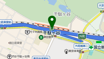 ガシャポンJR千駄ケ谷駅NewDays前の地図画像
