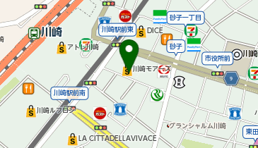 ガシャポンシルクハット川崎モアーズの地図画像