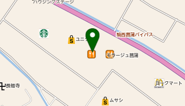 ガシャポンファイヤーボールモラージュ菖蒲の地図画像