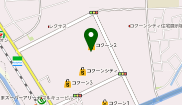 ガシャポンカプセルマーケットコクーン2の地図画像