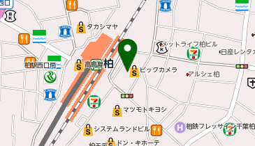 ガシャポンビックカメラ柏の地図画像
