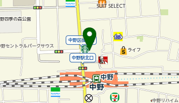 ガシャポンガシャココ 中野サンモールの地図画像