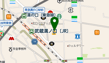 ガシャポンガシャココ マルイファミリー溝口の地図画像