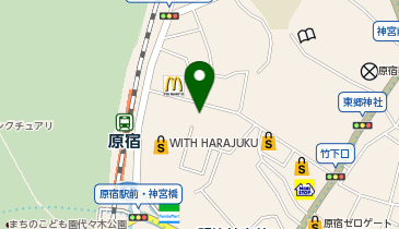 ガシャポン#C-pla 原宿竹下通りの地図画像