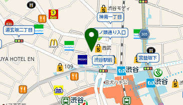 ガシャポン#C-pla 渋谷センター街の地図画像
