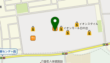 ガシャポンバンダイオフィシャルショップイオンシネマ日の出店の地図画像