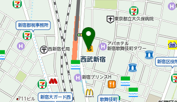 ガシャポンバンダイオフィシャルショップnamcoTOKYO東急歌舞伎町タワー店の地図画像
