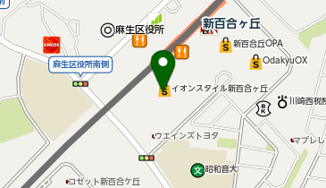 ガシャポンバンダイオフィシャルショップイオンシネマ新百合ケ丘店の地図画像