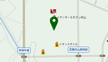 ガシャポンガチャガチャの森イオンモールむさし村山店の地図画像