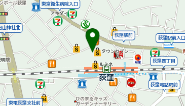 ガシャポンガチャガチャの森西友荻窪店の地図画像