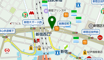 ガシャポンガチャガチャの森新宿サブナード店の地図画像