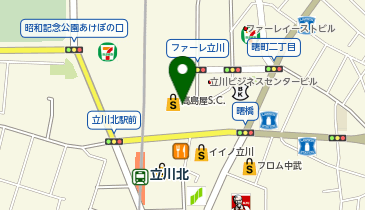ガシャポンのデパート立川高島屋S.C.店の地図画像