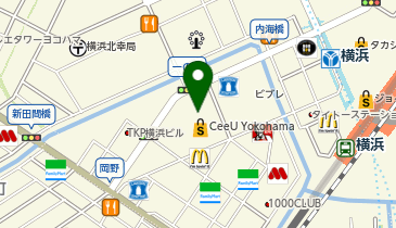 ガシャポンのデパートエディオン横浜西口本店の地図画像