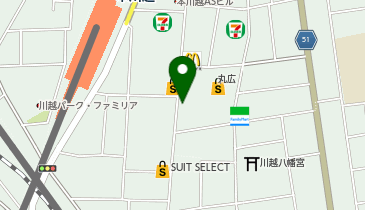 ガシャポンガシャココ川越クレアモールの地図画像