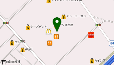 ガシャポンのデパートアリオ市原店の地図画像