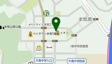 ガシャポンバンダイオフィシャルショップ未来屋書店本牧店の地図画像