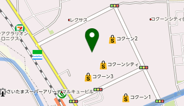 ガシャポンガシャコココクーンシティさいたま新都心の地図画像