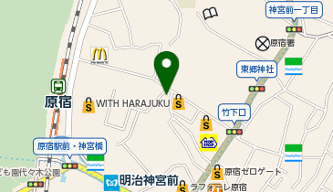 ガシャポン#C-pla原宿竹下通り2号の地図画像