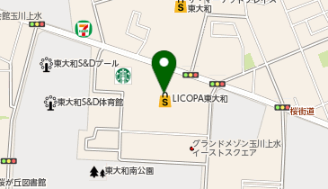 ガシャポン#C-plaLICOPA東大和の地図画像