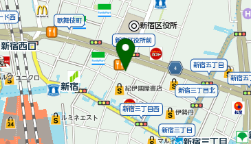 ガシャポン#C-plaアドホック新宿の地図画像