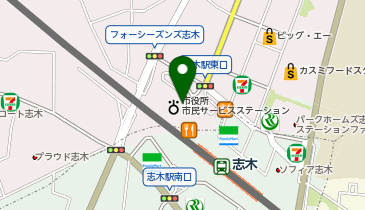 ガシャポン#C-plaマルイファミリー志木の地図画像