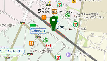 ガシャポンガシャココエキア志木の地図画像